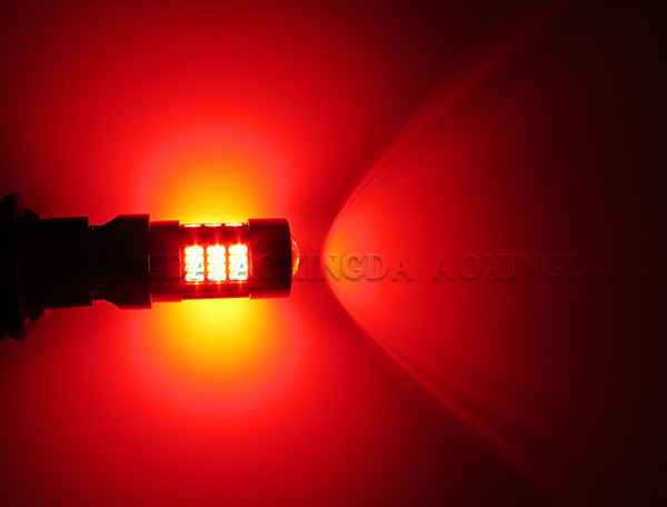 7443 4014 27W LED bulb red